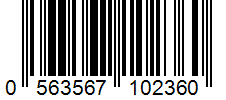 Barcode 0563567102360
