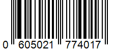 Barcode 0605021774017