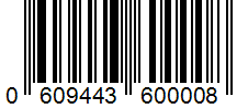 Barcode 0609443600008