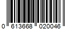 Barcode 0613668020046