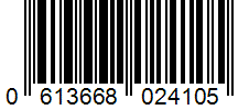 Barcode 0613668024105