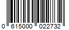 Barcode 0615000022732