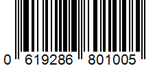 Barcode 0619286801005