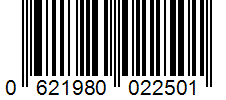 Barcode 0621980022501