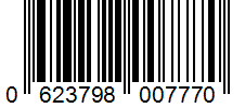 Barcode 0623798007770