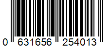 Barcode 0631656254013