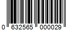 Barcode 0632565000029