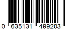Barcode 0635131499203