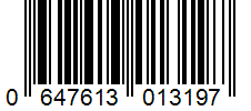 Barcode 0647613013197