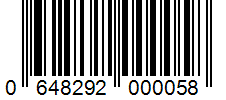 Barcode 0648292000058