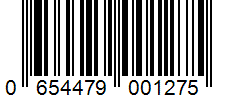 Barcode 0654479001275
