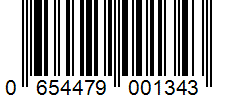 Barcode 0654479001343