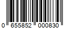 Barcode 0655852000830