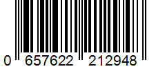 Barcode 0657622212948
