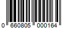 Barcode 0660805000164