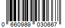 Barcode 0660989030667