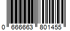 Barcode 0666663801455
