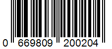 Barcode 0669809200204