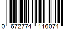 Barcode 0672774116074