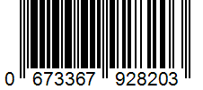 Barcode 0673367928203