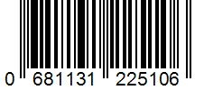 Barcode 0681131225106