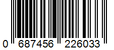 Barcode 0687456226033