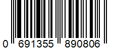 Barcode 0691355890806