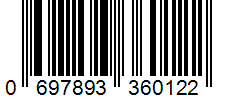 Barcode 0697893360122