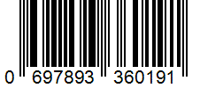 Barcode 0697893360191