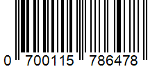Barcode 0700115786478