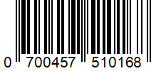 Barcode 0700457510168