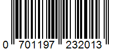 Barcode 0701197232013