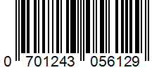 Barcode 0701243056129