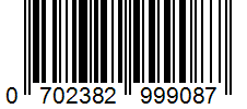 Barcode 0702382999087
