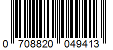 Barcode 0708820049413