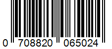 Barcode 0708820065024
