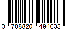 Barcode 0708820494633