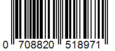 Barcode 0708820518971