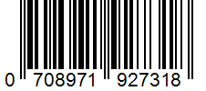 Barcode 0708971927318