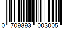 Barcode 0709893003005