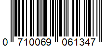 Barcode 0710069061347