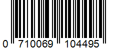 Barcode 0710069104495