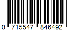 Barcode 0715547846492