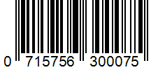 Barcode 0715756300075