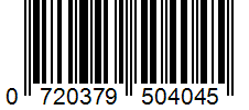Barcode 0720379504045