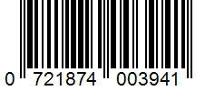 Barcode 0721874003941