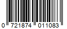 Barcode 0721874011083