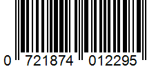 Barcode 0721874012295