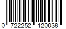 Barcode 0722252120038