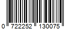 Barcode 0722252130075